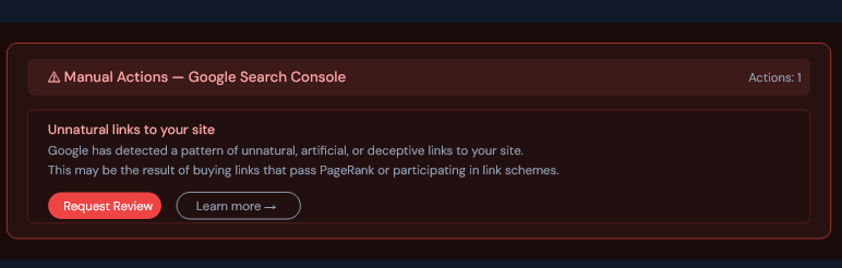 google ranking drop reasons