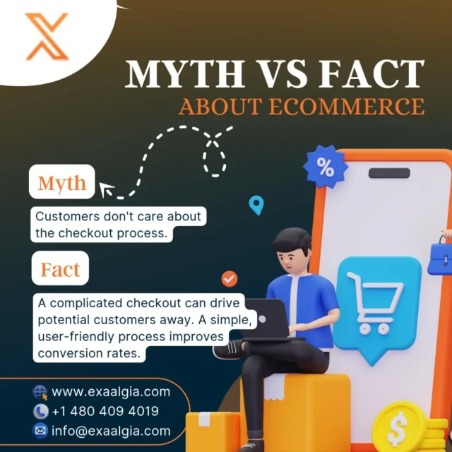 Did you know that a complicated checkout process can be the silent killer of your sales? 🚀 😱 

Customers care deeply about a seamless experience, and a user-friendly checkout can significantly boost your conversion rates! Don’t let potential customers slip away—streamline your process and watch your sales soar! 💰✨ 

At Exaalgia, we understand the importance of a smooth journey from cart to purchase. Let's make it easy for your customers to say "yes"! 💪

#Exaalgia #CheckoutProcess #Ecommerce #CustomerExperience #UserExperience #ConversionRate #BusinessGrowth #SalesGrowth